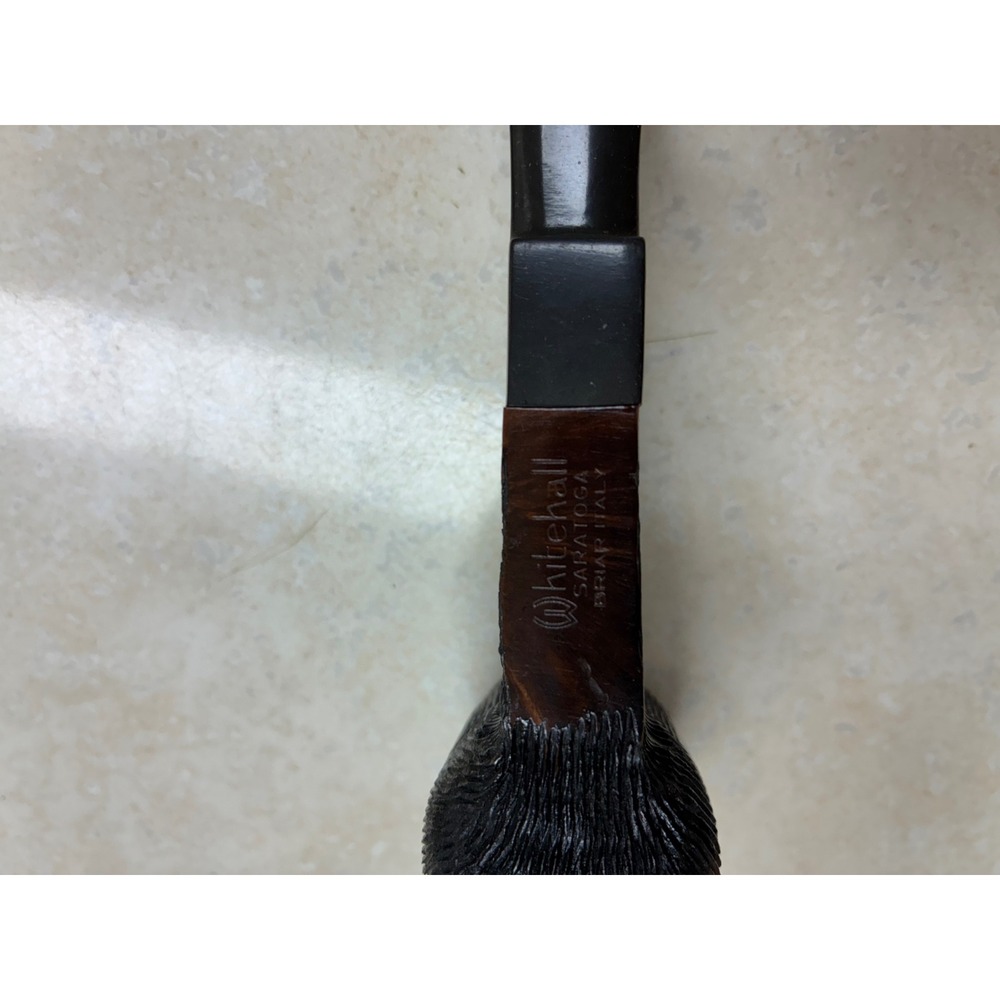 Whitehall Saratoga Briar Italy Tobacco Pipe Rusticated Black Smooth Accents